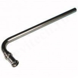 Трубка Г-образная 16-15, Henco P 25, пресс-труба, медь (никель), L1 100