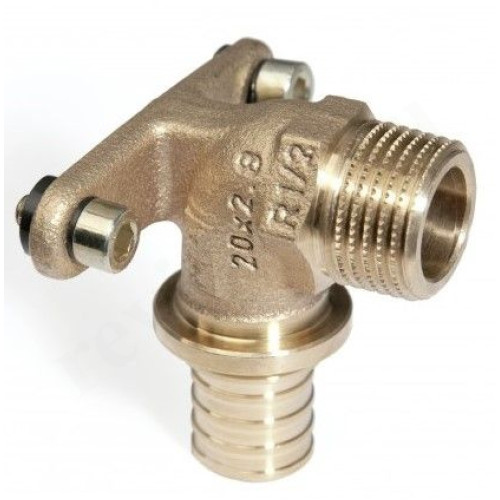 Водорозетка 20-1/2", Rehau RAUTITAN RX+, надв.гильза-резьба, нар., бронза, L42