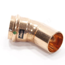 Отвод 45° 35-35, Viega Profipress, 2426.1, пресс-труба, медь