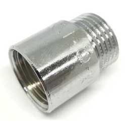 Удлинитель 1/2"-1/2", General Fittings 2600 F6, резьба-резьба, вн.- нар., латунь (хром), L20