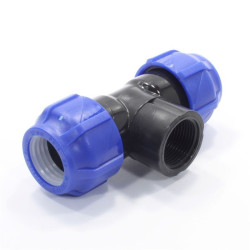 Тройник 32-1"-32, Valfex, обжим-резьба, вн., PP-R, для ПНД труб