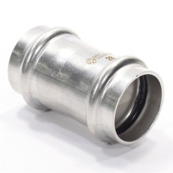 Муфта 28-28, WAAG Heavy Inox, пресс-пресс, сталь нержавеющая