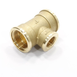 Тройник 1"-1/2"-1", General Fittings 2700 13, резьба-резьба, вн., латунь