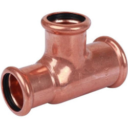 Тройник 35-28-28, Sanha Press, 6130, пресс-пресс, медь