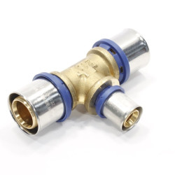 Тройник 32-20-32, General Fittings 5S00, 13, пресс-пресс, латунь