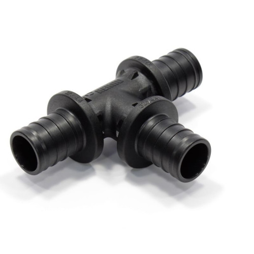 Тройник 32-32-32, Rehau RAUTITAN, PX, надв.гильза-надв.гильза, полифениленсульфон