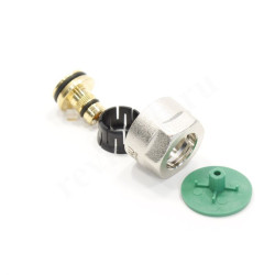 Резьбозажимное 16.2 x 2.6-3/4", Rehau RAUTITAN, обжим-резьба, вн., латунь, евроконус