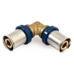 Угольник 90° 20-20, General Fittings 5S00, 20, пресс-пресс, латунь