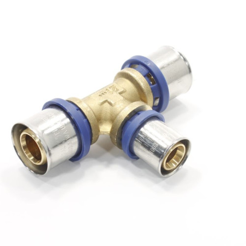 Тройник 26-20-26, General Fittings 5S00, 13, пресс-пресс, латунь