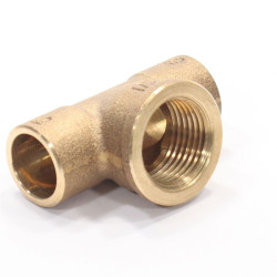 Тройник 15-1/2"-15, Sanha SA 4130G, пайка-резьба, вн., бронза