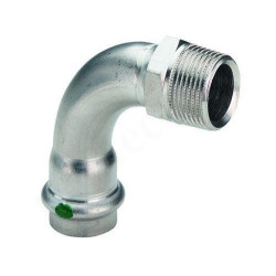 Отвод 90° 15-1/2", Viega Sanpress Inox, 2314, пресс-резьба, нар., сталь нержавеющая