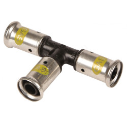 Тройник 26-26-26, Henco PKG, 9, пресс-пресс, PVDF, газ