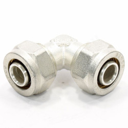 Угольник 90° 20-20, Henco A, 4, обжим-обжим, латунь