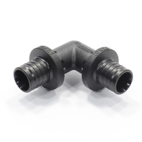 Угольник 90° 20-20, Rehau RAUTITAN, PX, надв.гильза-надв.гильза, полифениленсульфон