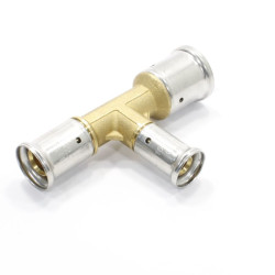 Тройник 26-16-20, Henco P, 11, пресс-пресс, латунь