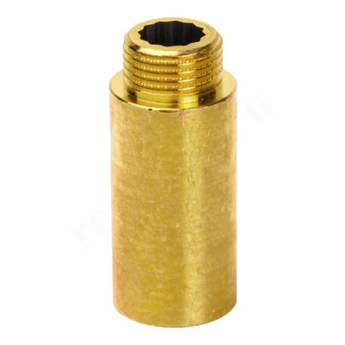 Удлинитель 1/2"-1/2", General Fittings 2600 D8, резьба-резьба, вн.- нар., латунь, L50