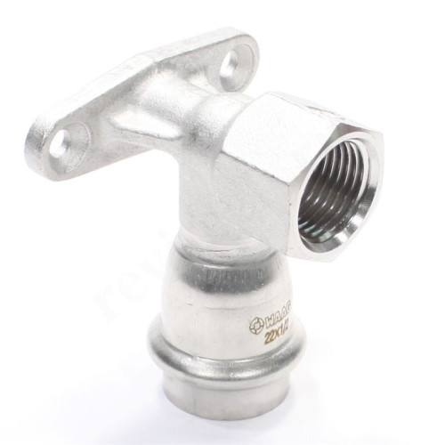 Водорозетка 22-1/2", WAAG Heavy Inox, пресс-резьба, вн., сталь нержавеющая