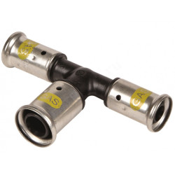 Тройник 26-32-26, Henco PKG, 12, пресс-пресс, PVDF, газ