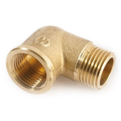 Угольник 90° 3/4"-3/4", General Fittings 2700 F8, резьба-резьба, вн.- нар., латунь