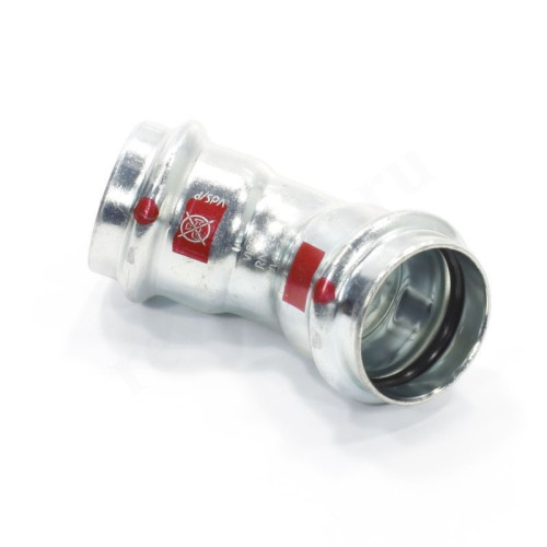 Отвод 45° 28-28, Viega Prestabo, 1126, пресс-пресс, сталь (цинк)