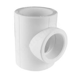 Тройник 75-75-75, Valfex Standard, пайка-пайка, полипропилен, белый