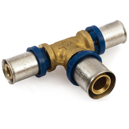 Тройник 26-26-16, General Fittings 5T00, 13, пресс-пресс, латунь