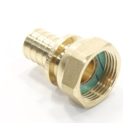 Переходник 20-3/4", Sanext, надв.гильза-резьба, вн., латунь, с накидной гайкой