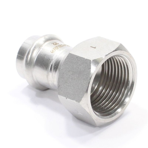 Переходник 22-1", WAAG Heavy Inox, пресс-резьба, вн., сталь нержавеющая