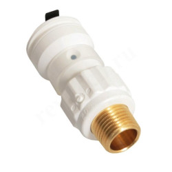 Переходник 20-1/2", Henco Vision, обжим-резьба, нар., поливинилденфторид