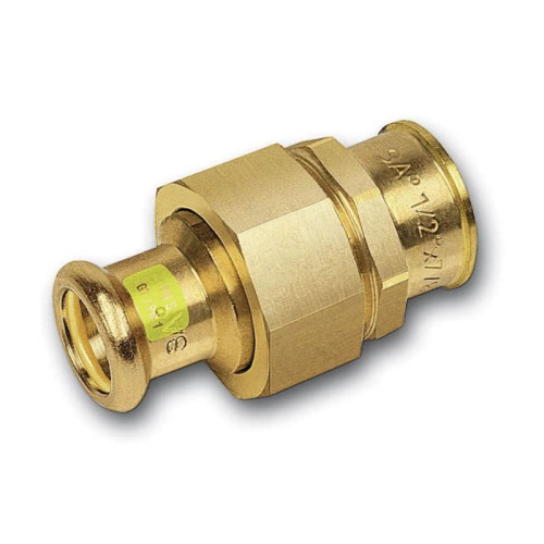 Американка 22-3/4", Sanha Press Gas, 11340G, пресс-резьба, вн., бронза