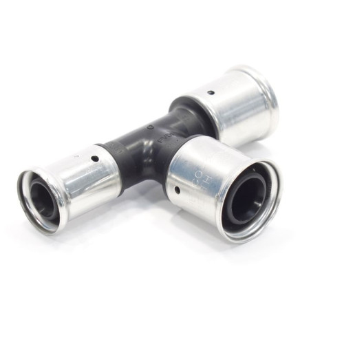 Тройник 26-26-20, Henco PK, 11, пресс-пресс, PVDF