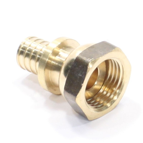 Переходник 16-1/2", WAAG Axial, надв.гильза-резьба, вн., латунь, с накид.гайкой