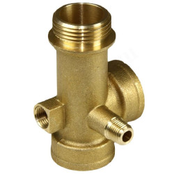 Штуцер пятиходовой 1", DAB, резьба-резьба, вн.- нар., латунь