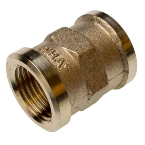 Муфта 1/2"-1/2", Sanha PURAFIT 3270, резьба-резьба, вн., бронза