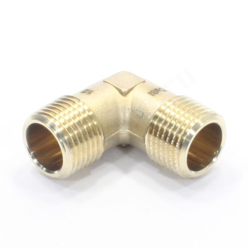 Угольник 90° 1/2"-1/2", Sanha PURAFIT 3091, резьба-резьба, нар., бронза