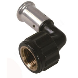 Угольник 90° 75-2 1/2", Henco PK, 6, пресс-резьба, вн., PVDF