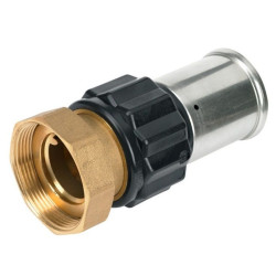 Переходник 50-2", Henco PK 26, пресс-резьба, вн., поливинилденфторид, с накид.гайкой