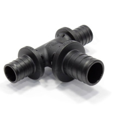 Тройник 25-32-25, Rehau RAUTITAN, PX, надв.гильза-надв.гильза, полифениленсульфон