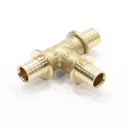 Тройник 16-16-16, General Fittings 3400, 10, надв.гильза-надв.гильза, латунь