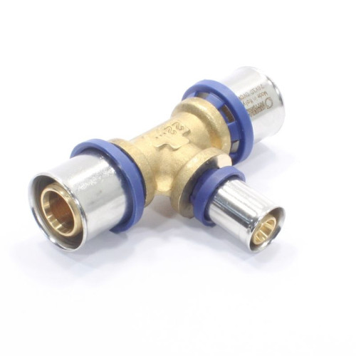 Тройник 26-16-26, General Fittings 5T00, 13, пресс-пресс, латунь