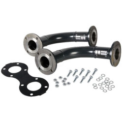 Отвод 100, De Dietrich, фланец-фланец плоская прокладка