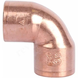 Угольник 90° 35-35, Sanha SA, 5090, пайка-пайка, медь