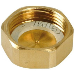 Заглушка 3/4", Henco, резьба, вн., латунь плоская прокладка