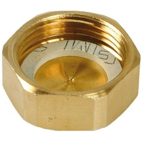 Заглушка 3/4", Henco, резьба, вн., латунь плоская прокладка