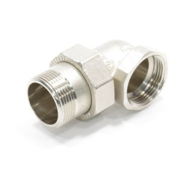 Американка угловая 90° 1 1/4"-1 1/4", General Fittings 2700 I4, резьба-резьба, вн.- нар., латунь (ни