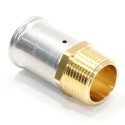 Переходник 32-1", Henco P, 17, пресс-резьба, нар., латунь