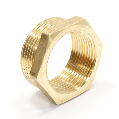 Футорка 1 1/2"-1 1/4", General Fittings 2600 44, резьба-резьба, нар.-вн., латунь