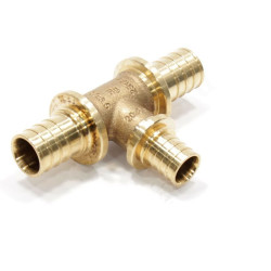 Тройник 25-20-25, Rehau RAUTITAN PLATINUM, RX, надв.гильза-надв.гильза, бронза