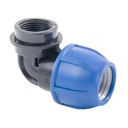 Отвод 90 32-1", RTP, обжим-резьба, вн., полипропилен