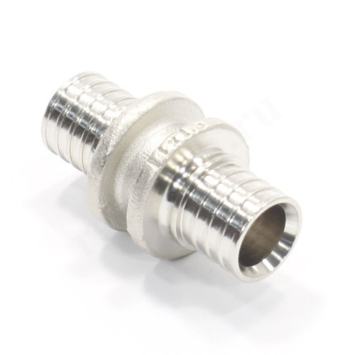 Муфта 14-14, Rehau RAUTHERM S, надв.гильза-надв.гильза, латунь (цинк)